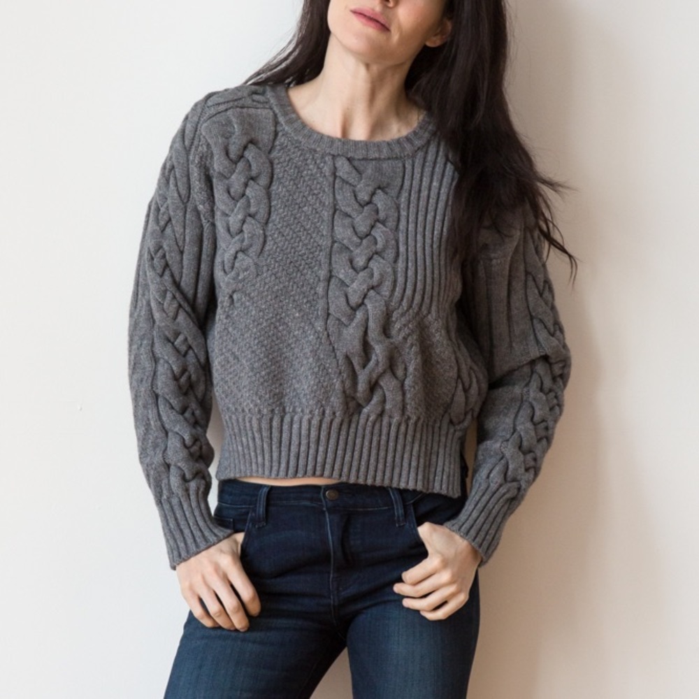 Heavy-Weight Cable Knit Sweater